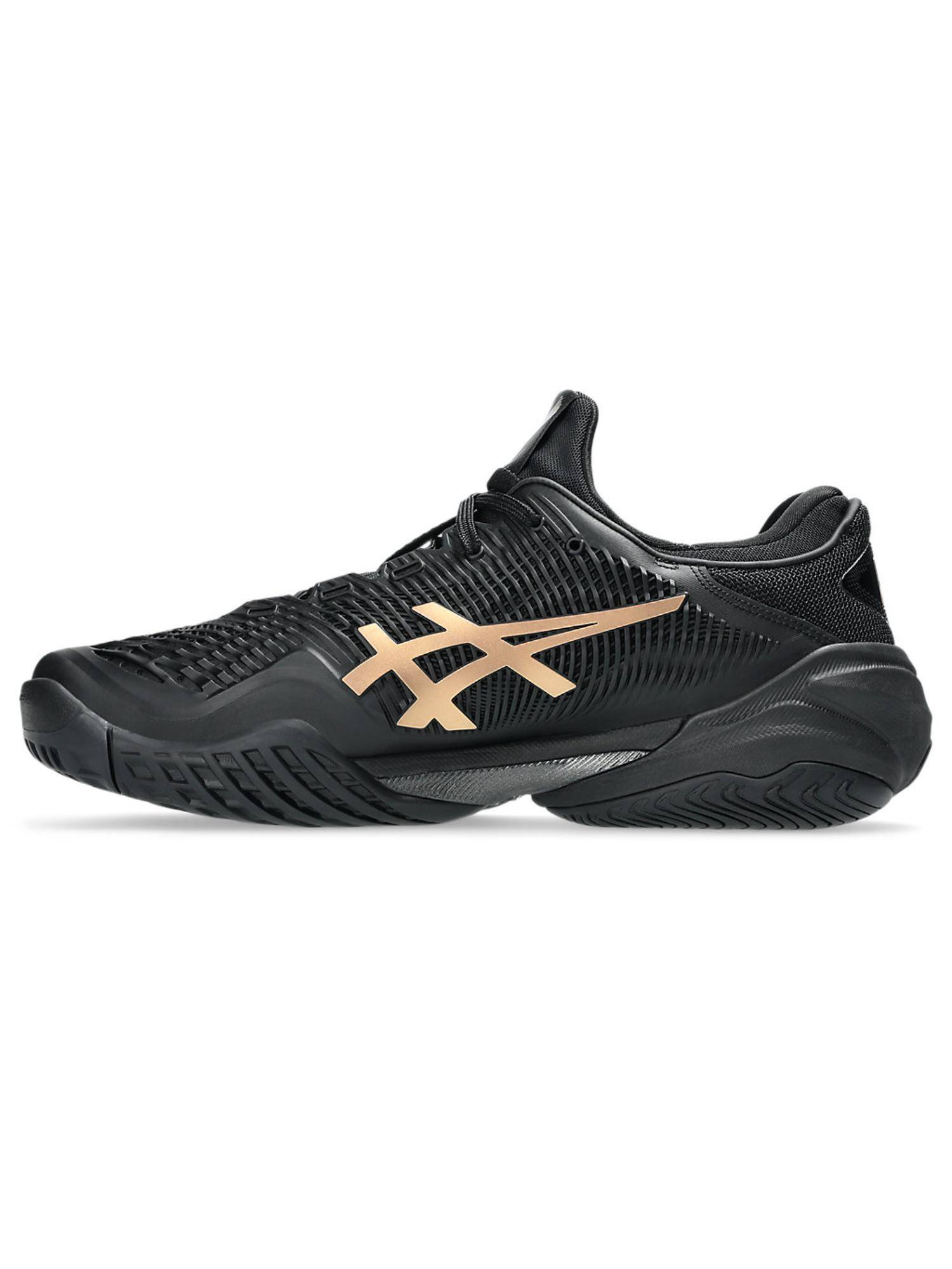 Buy ASICS COURT FF 3 NOVAK NIGHT Mens Black Prism Gold Tennis