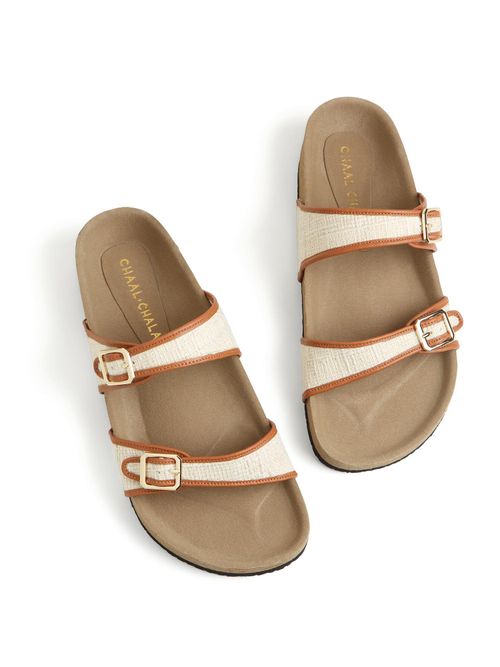 Buy Chaal Chalan Chic Solace Beige Sandals Online