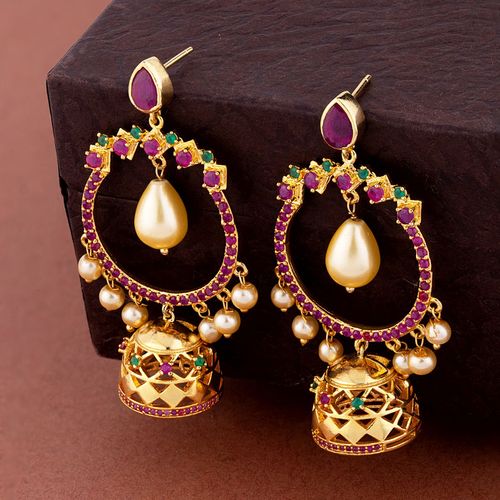 Voylla Faux Pearls Jhumka Drop Earrings Buy Voylla Faux Pearls Jhumka Drop Earrings Online At Best Price In India Nykaa Jhumka indian earrings jhumki kundan jewelry bollywood jhumka pearl jewellery. voylla faux pearls jhumka drop earrings