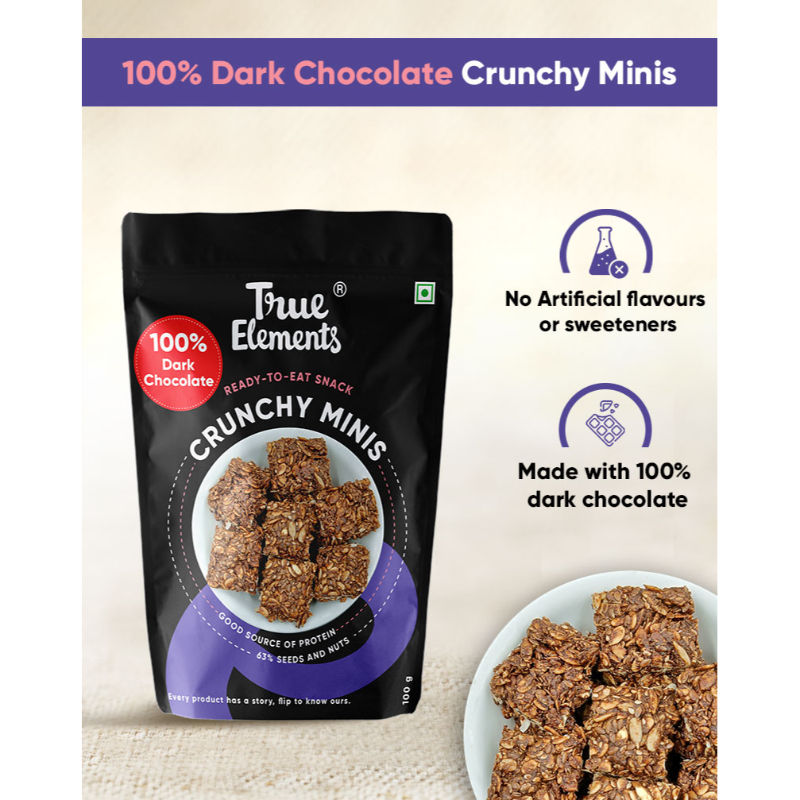 True Elements Chocolate Crunchy Minis Buy True Elements Chocolate