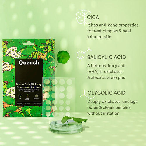 Quench Cica & Salicylic Acid Acne Pimple Patches — Flash AI Score 85/100