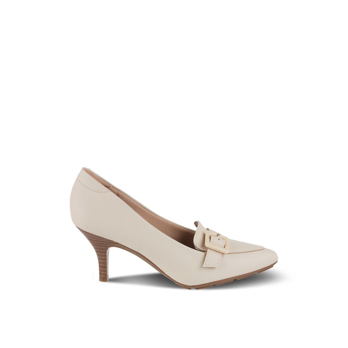 Buy MODARE Cream Kitten Heel Pumps Online