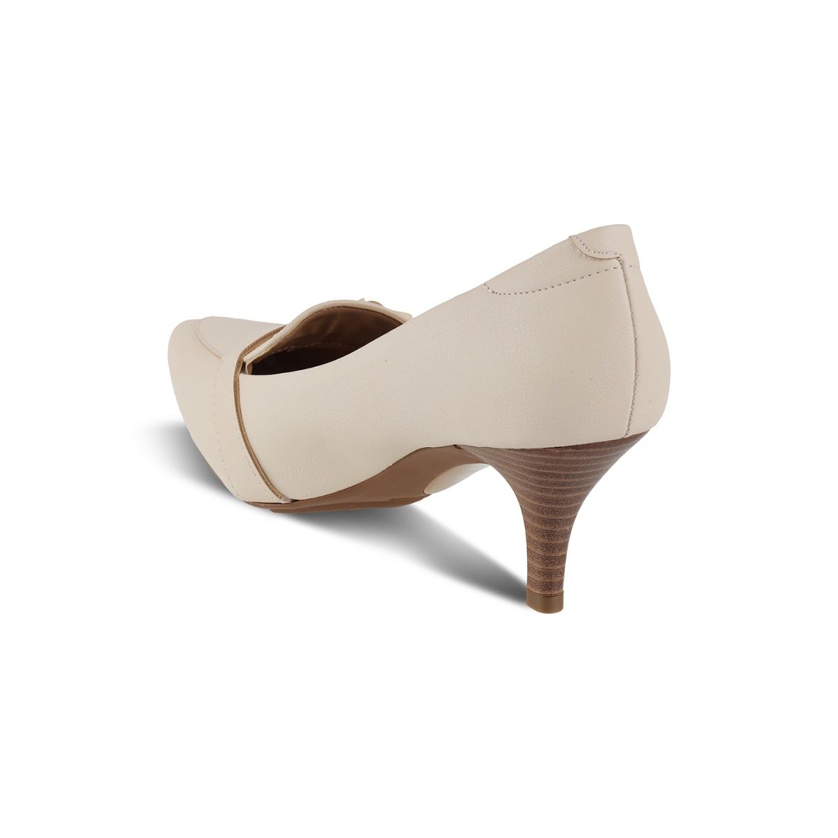 Buy MODARE Cream Kitten Heel Pumps Online