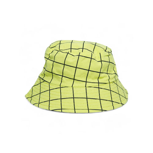 CHOKORE Men Green Reversible Plaid Bucket Hat
