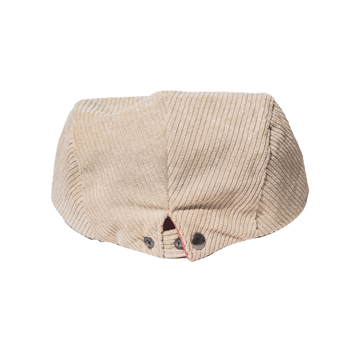 Buy CHOKORE Unisex Beige Corduroy Flat Warm Cap Online