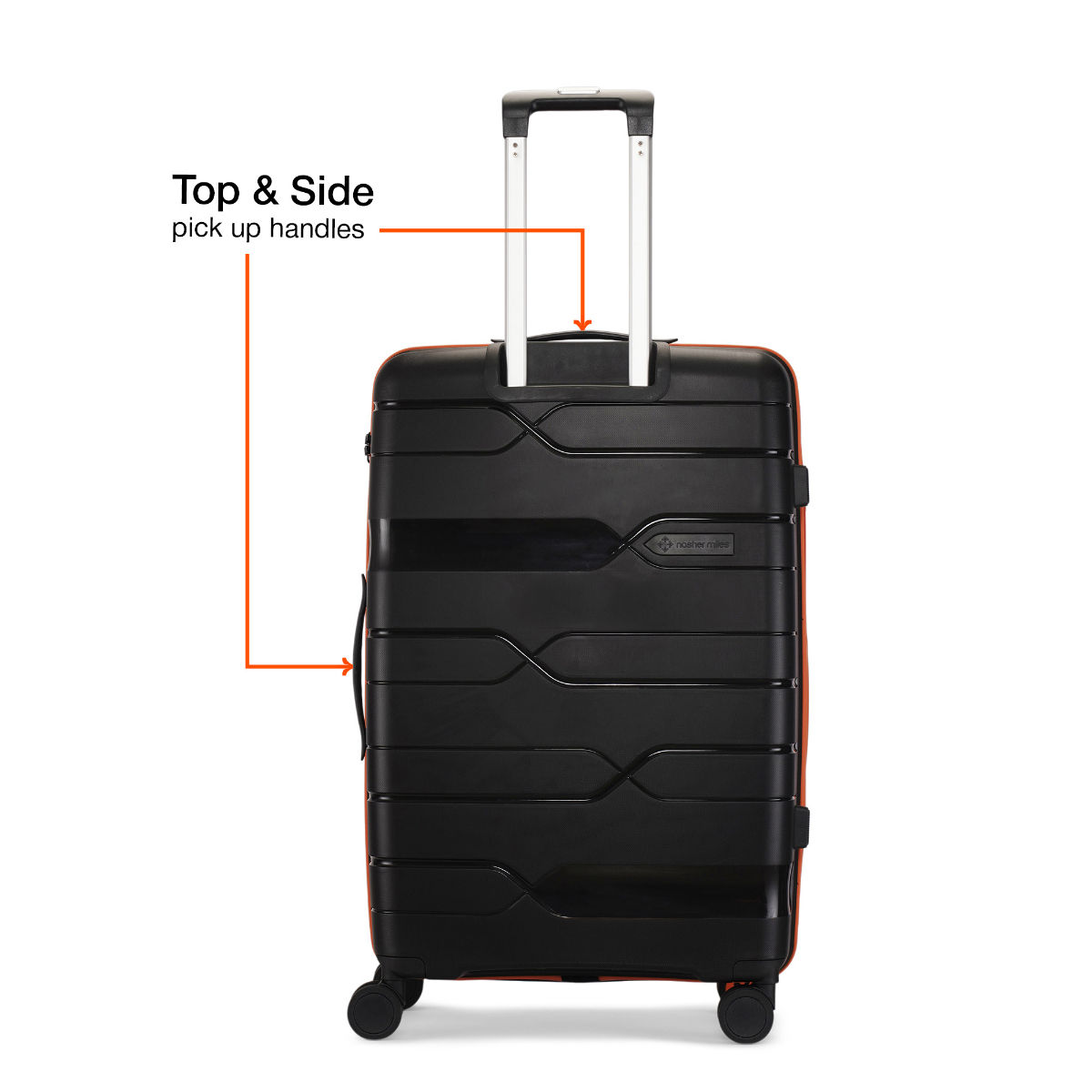 Buy Nasher Miles Black Cannes Hard Sided Polypropylene Cabin