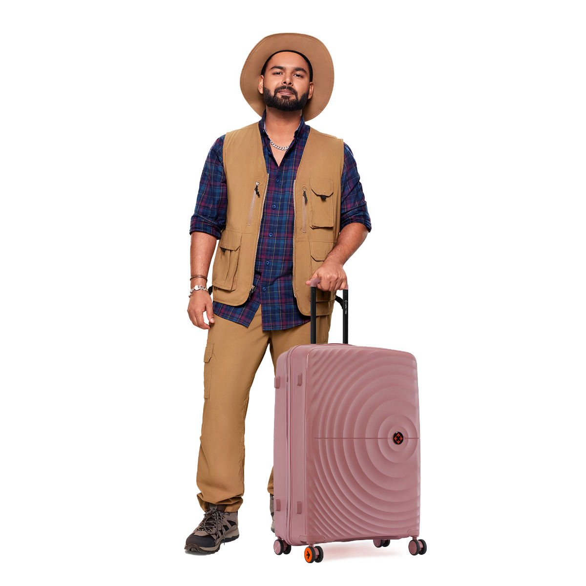 Buy Nasher Miles Pink Seattle Hard Sided Polypropylene Cabin