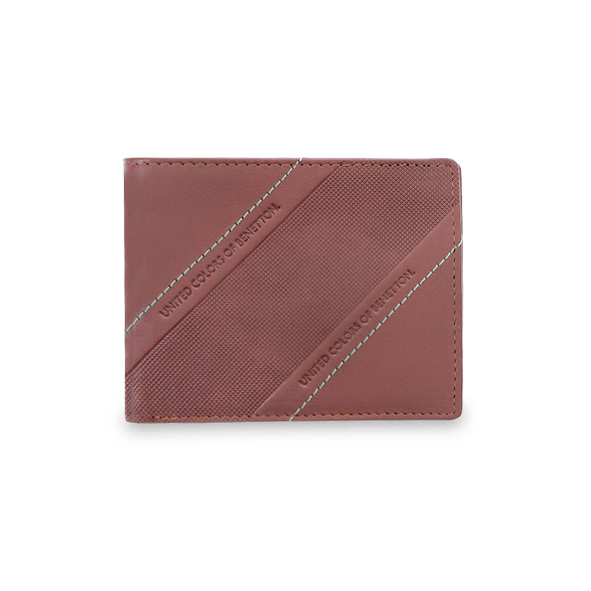 United Colors of Benetton Men Limerick Brown Bi-Fold Leather Wallet