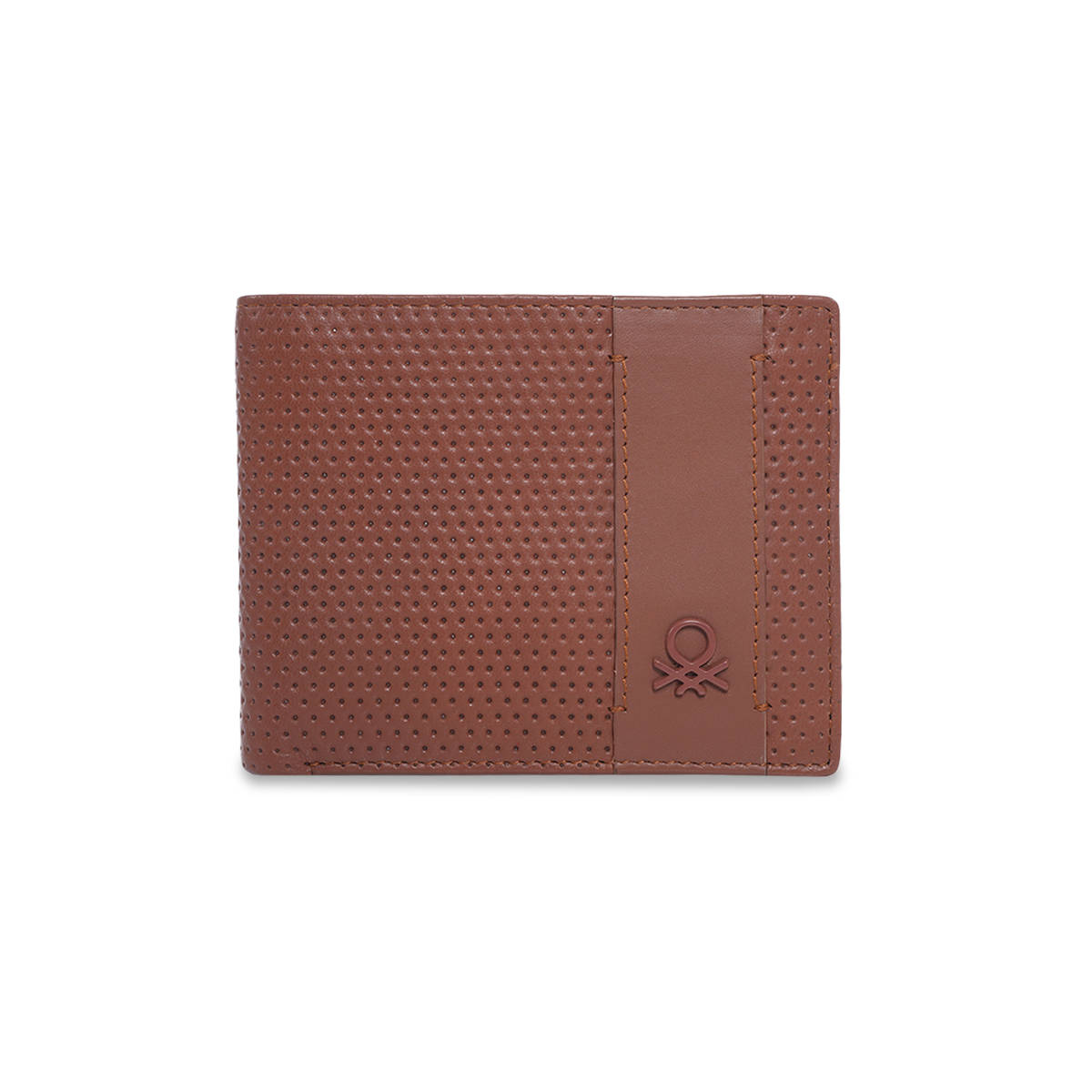 United Colors of Benetton Men Rutland Brown Bi-Fold Leather Wallet