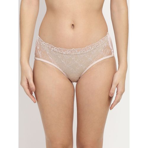 Buy Erotissch Women White Self Design Thongs Brief Panty Online