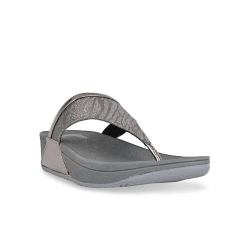 ROCIA Gun Metal Women Casual Sandals (EURO 37)