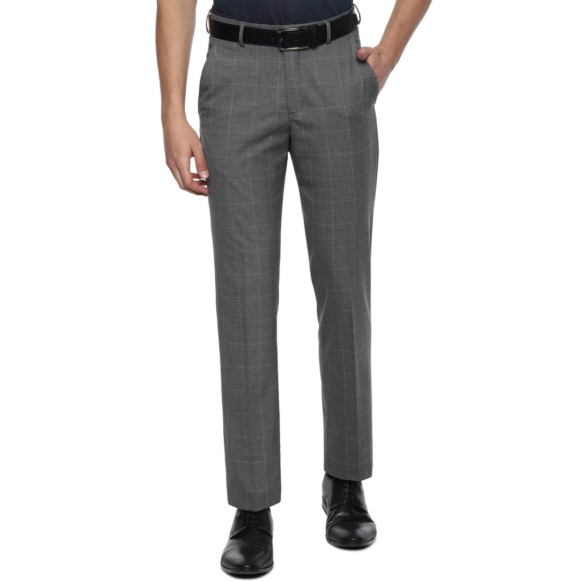 Buy Louis Philippe Ath Work Men Slim Fit Trousers - Trousers for Men  20443862 | Myntra