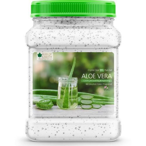 Buy Bliss Of Earth 99% Pure Crystal Clear Aloe Vera Gel Online