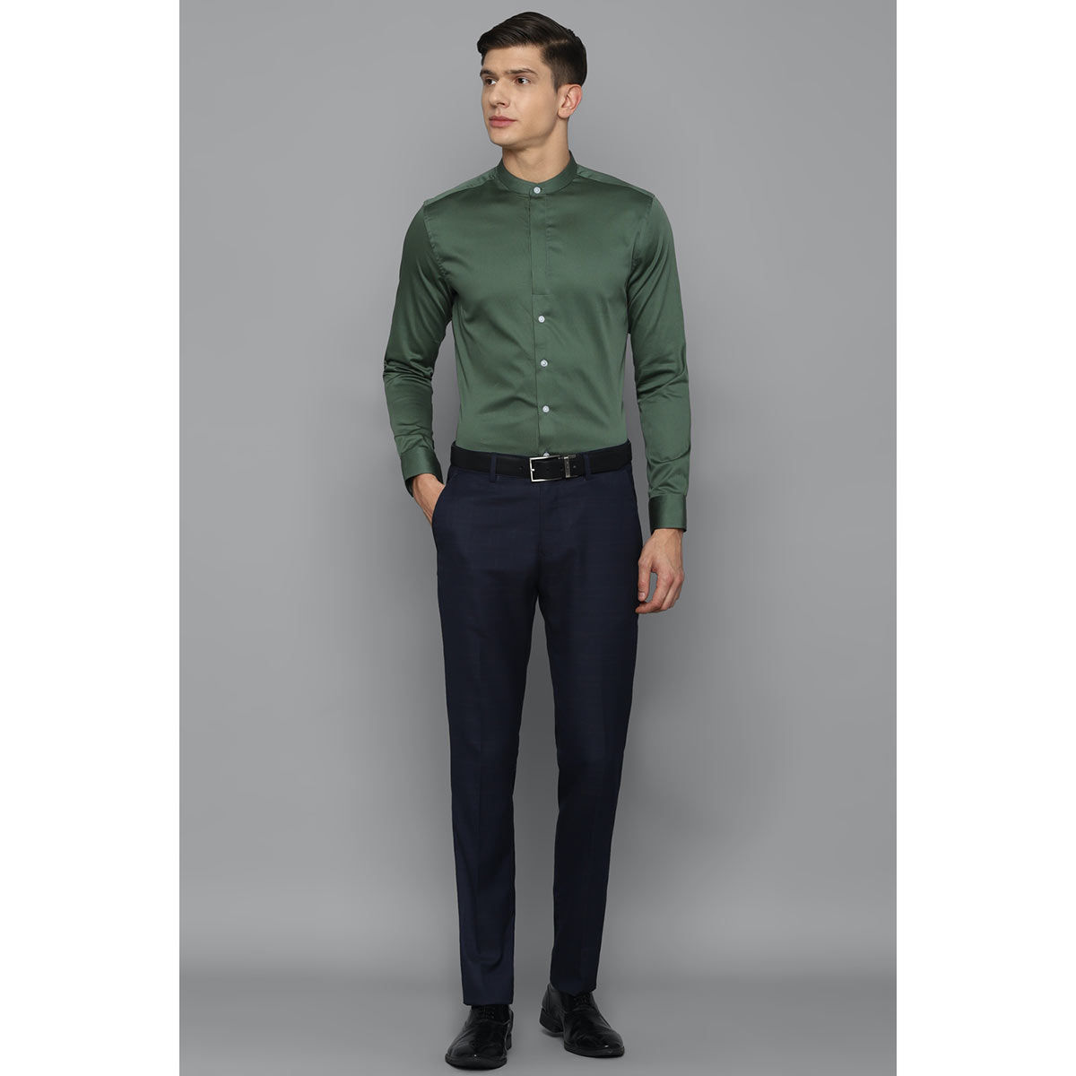 Buy Men Green Shirt Online - 818162 | Louis Philippe