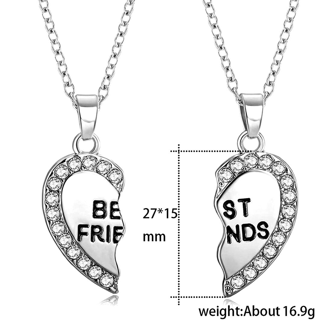 Couples Necklace, Creative Key Necklace, Best Friend Necklaces , Bff  Necklace, Matching Friend Necklace, Silver Best Friend Jewelry, Friendship  Necklaces, Gift | Wish