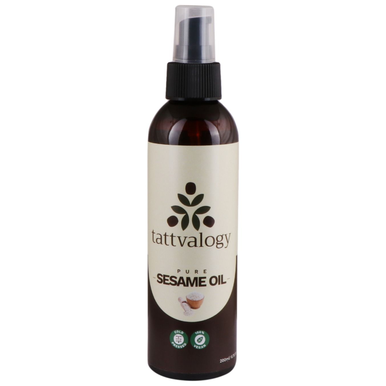 Tattvalogy Sesame Oil, Pure, Natural & Cold Pressed Oil for Skin and Hair Nourishing
