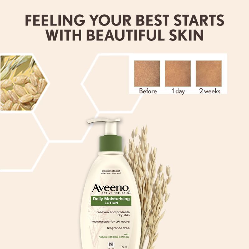 Aveeno Daily Moisturizing Lotion + Travel Size Daily Moisturizing