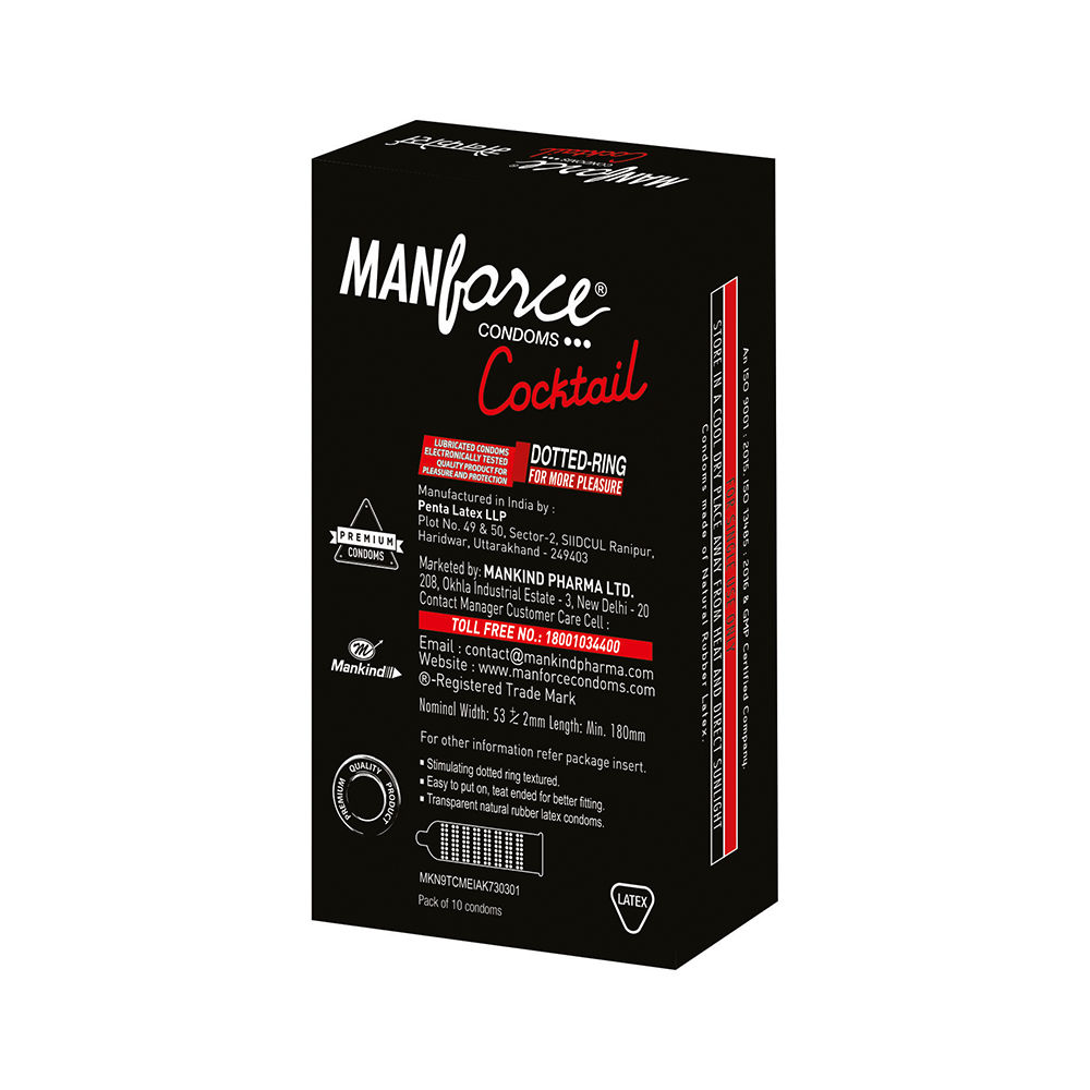 Manforce Cocktail Strawberry and Vanilla Flavoured