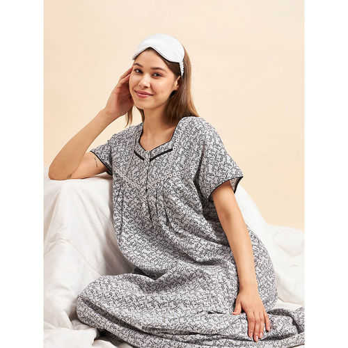 Buy Sweet Dreams Women Half Sleeves Night Dress Online