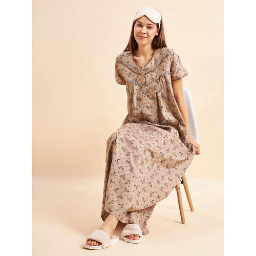Buy Sweet Dreams Women Half Sleeves Night Dress Online