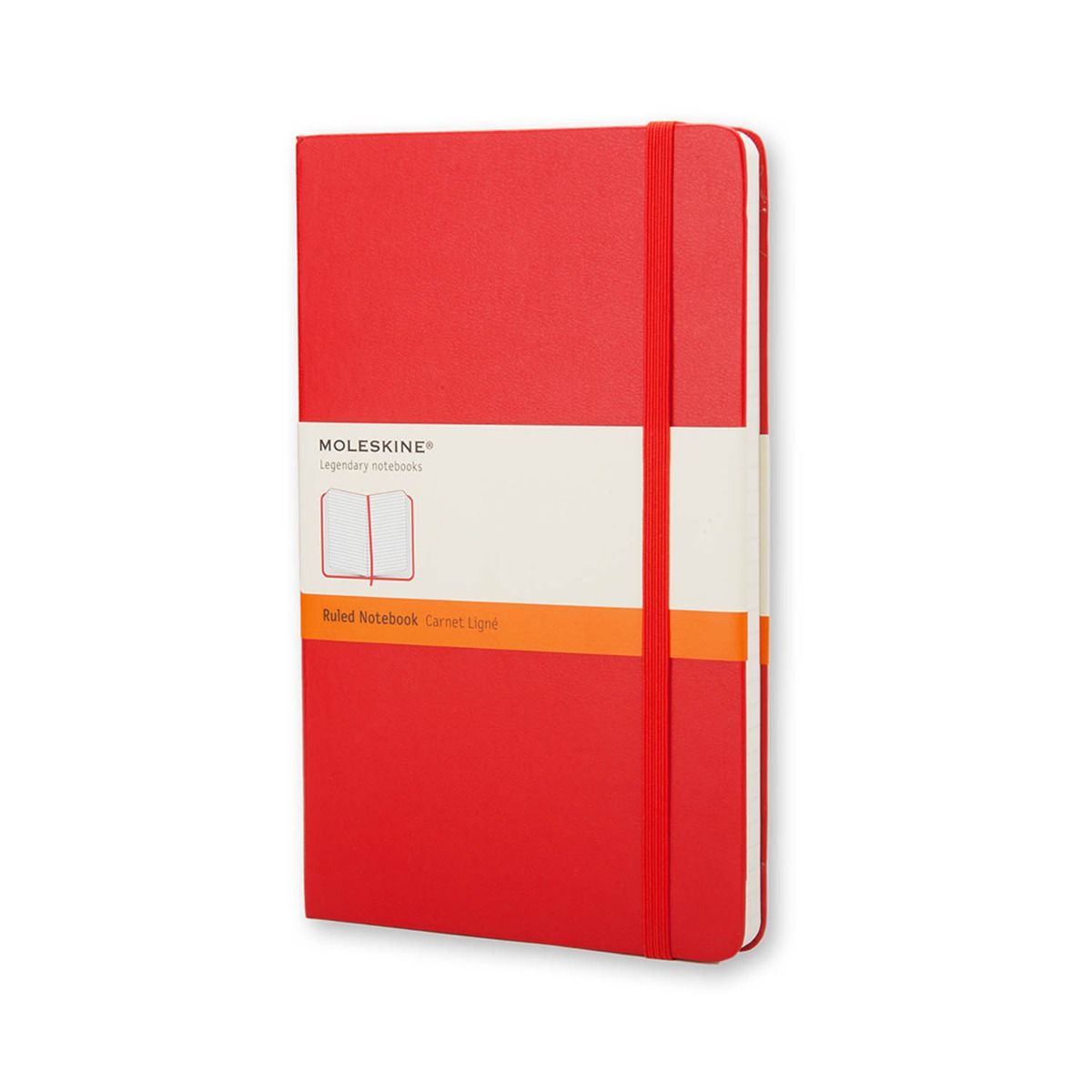 Moleskine Classic Notebook Ruled Hard Cover Pocket - Red