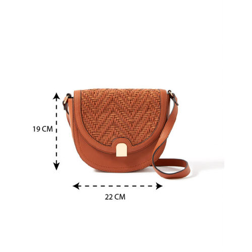 woven leather handbag