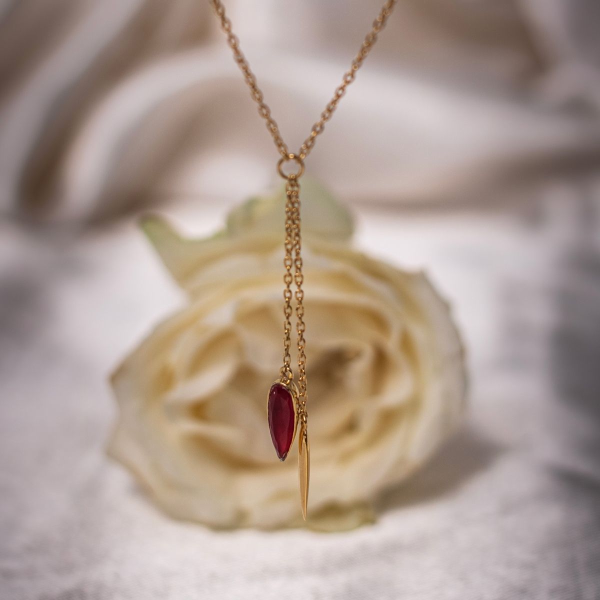 Buy Praavy 925 Sterling Silver La Vie En Necklace In Gold (p19n0038) Online