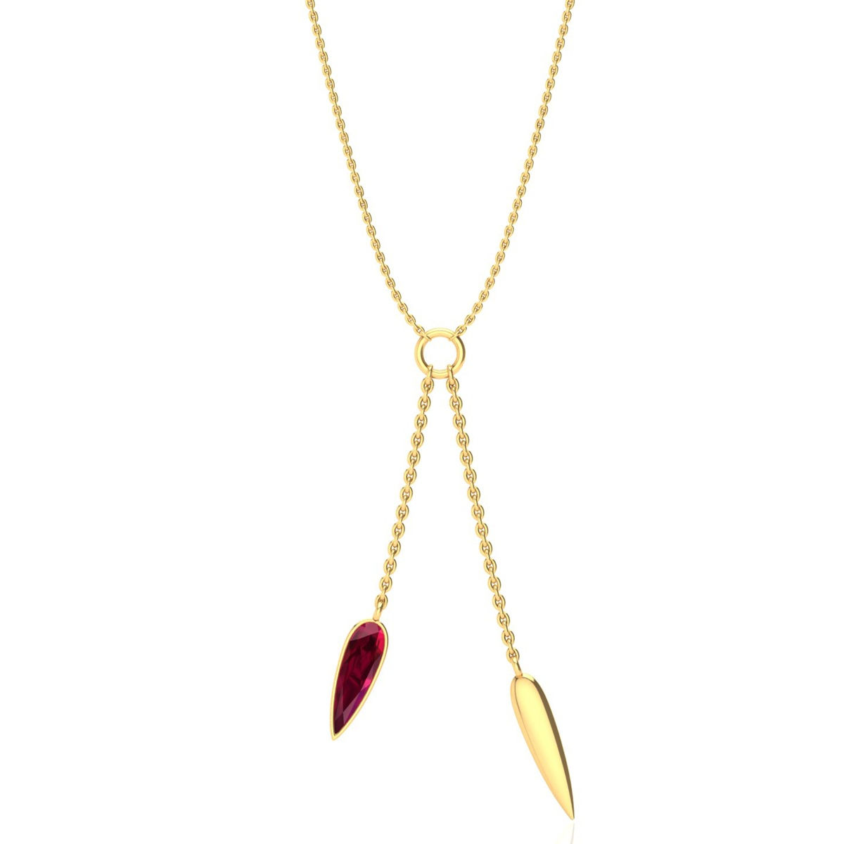 Buy Praavy 925 Sterling Silver La Vie En Necklace In Gold (p19n0038) Online
