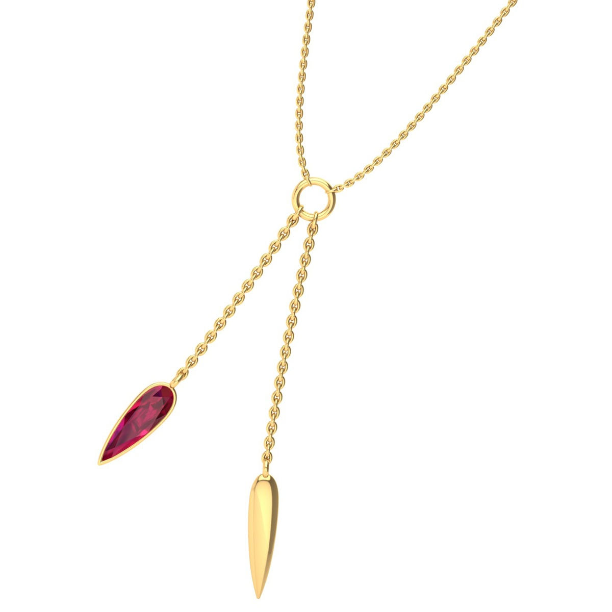 Buy Praavy 925 Sterling Silver La Vie En Necklace In Gold (p19n0038) Online
