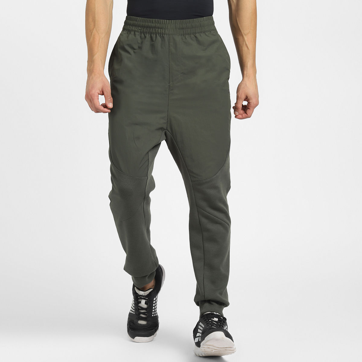 Buy Reebok Ts Knit woven Jogger Green Training Track Pant Online