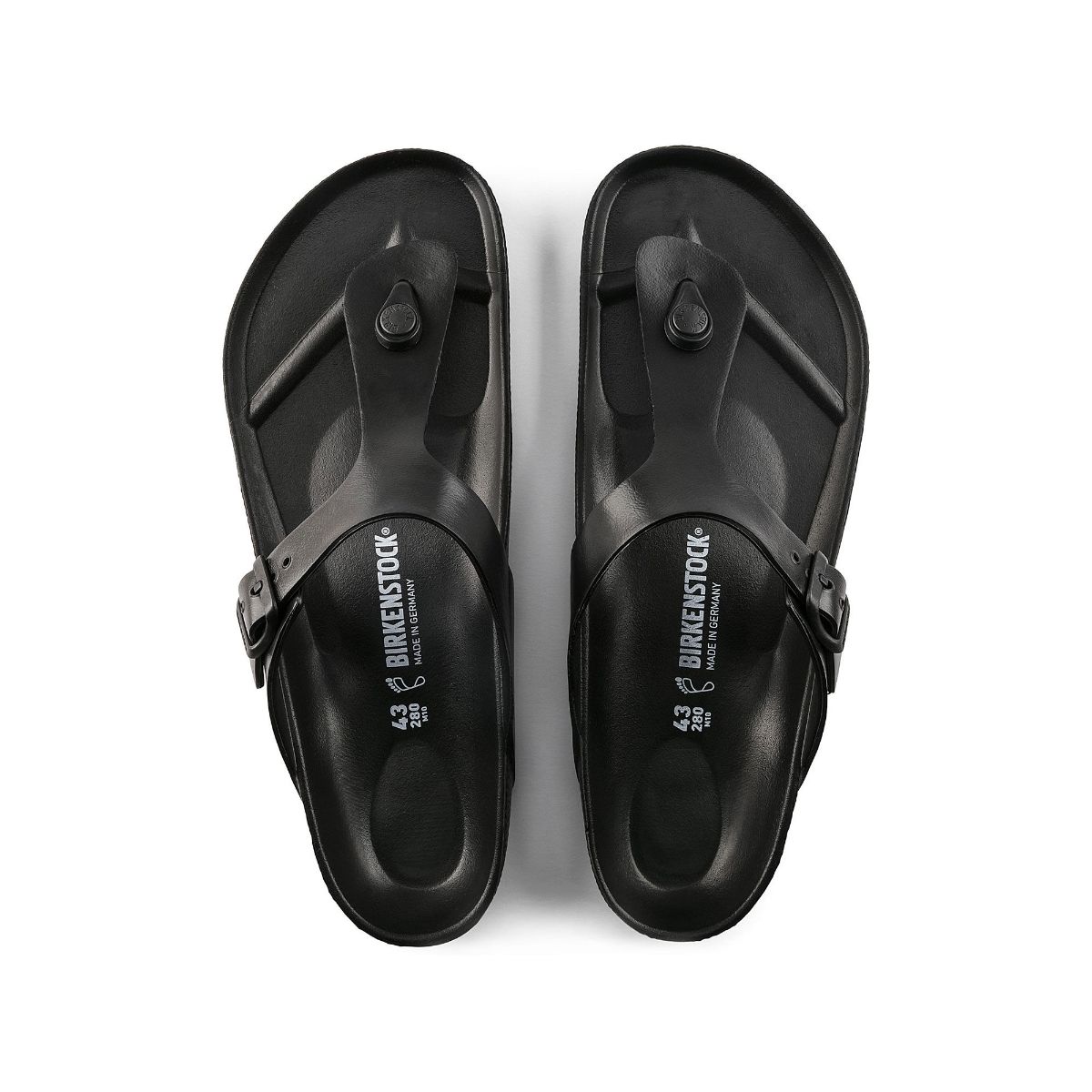 Solid discount black birkenstocks