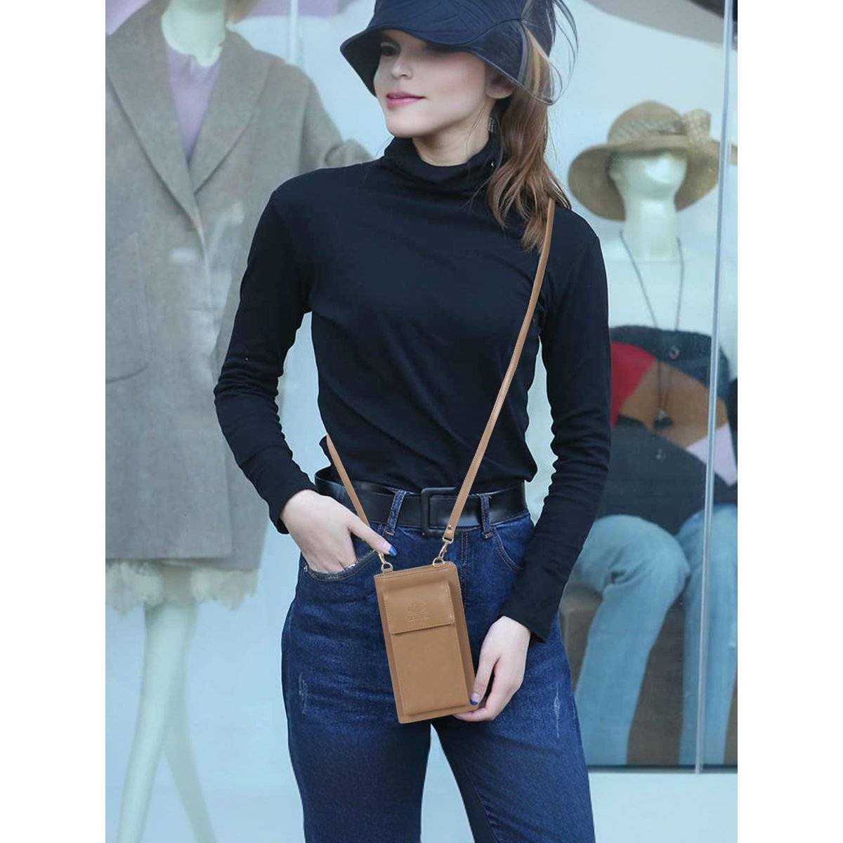 The Clownfish Adora Sling Bag with Detachable Strap - Beige