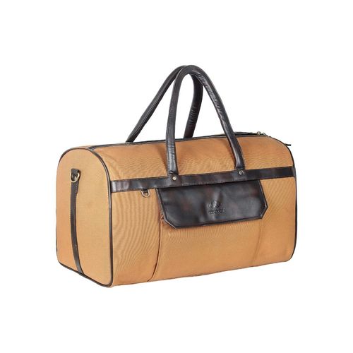 The Clownfish Alwyn Men Travel Duffle Bag with Detachable Strap Yellow  Ochre