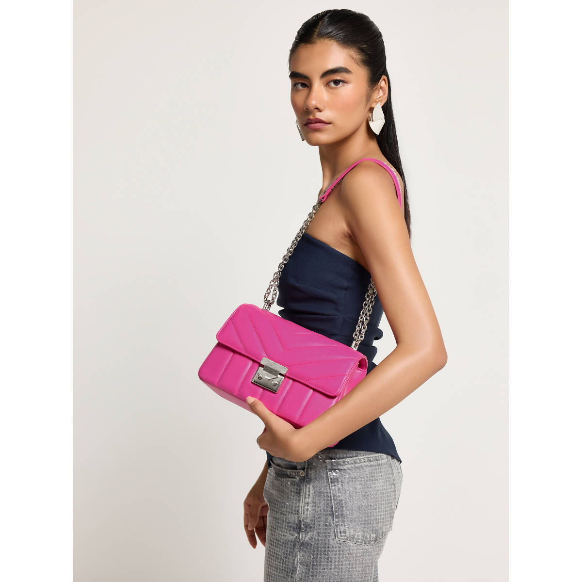 MIRAGGIO Pink Katie Crossbody Bag