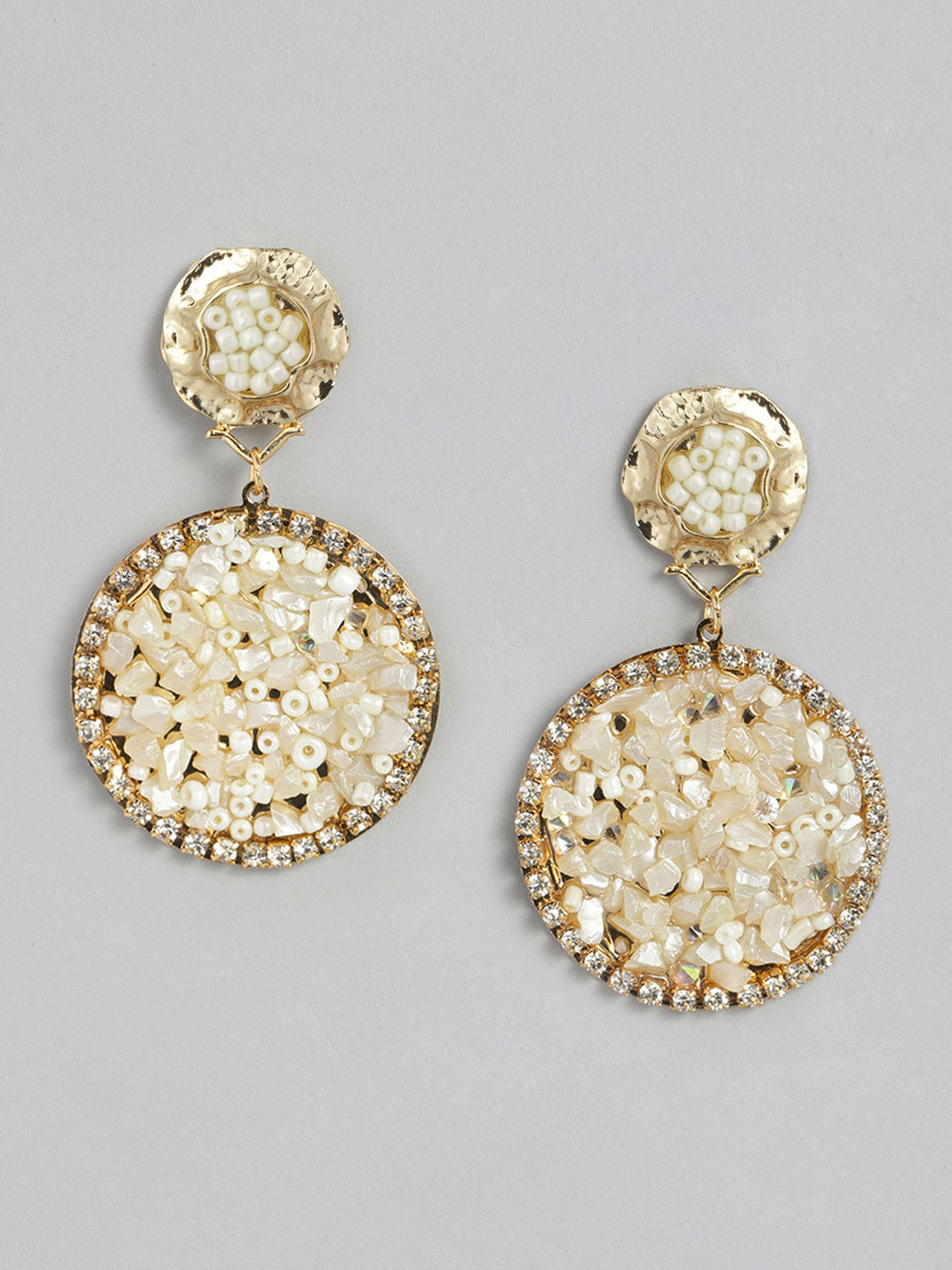 Buy Twenty Dresses By Nykaa Fashion The Dream Stone Earrings Gold Online