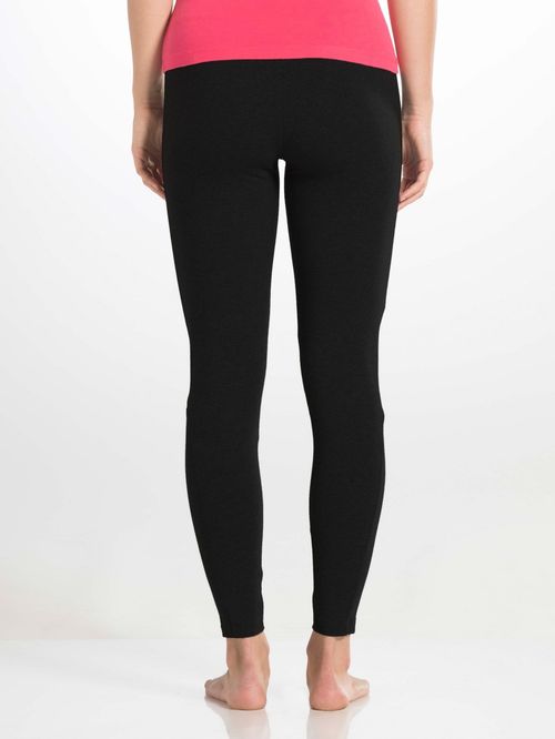 Buy Jockey AA01 Leggings With Concealed Side Pocket And Drawstring Closure  Black Marl XL Online at Low Prices in India at