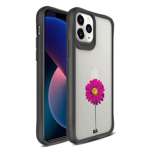 Buy DailyObjects Clear Painted Purple Flower Black Hybrid Clear