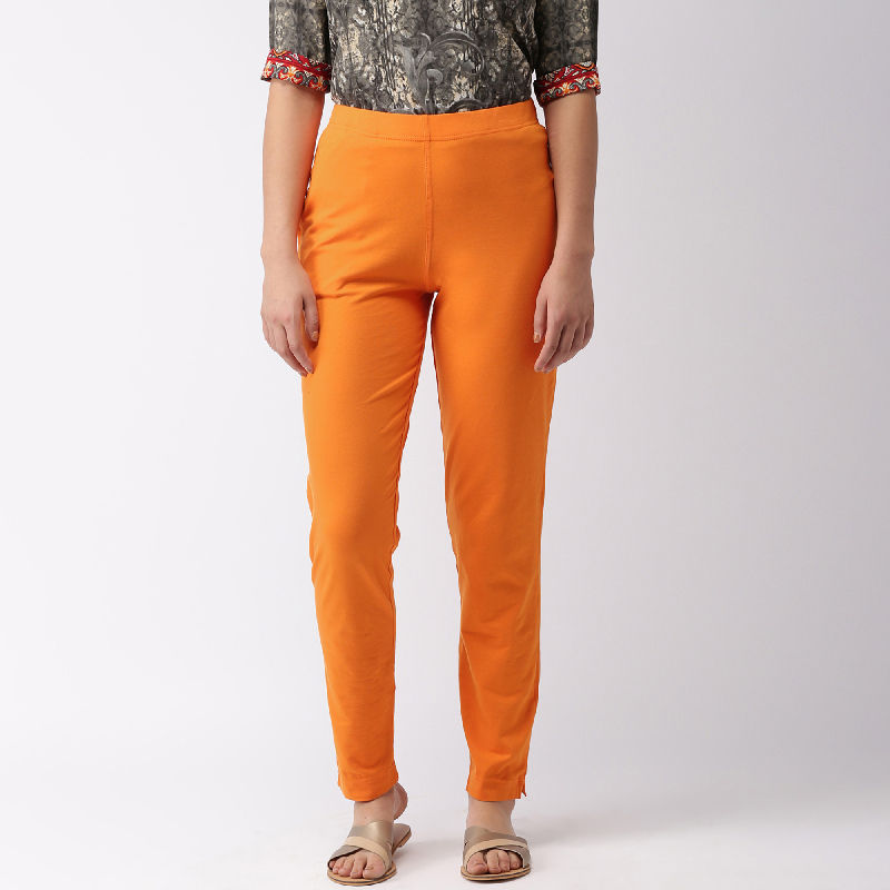 Orange Indian Pakistani Kurti Pants Stretchable Churidar Leggings dress XL  size | eBay