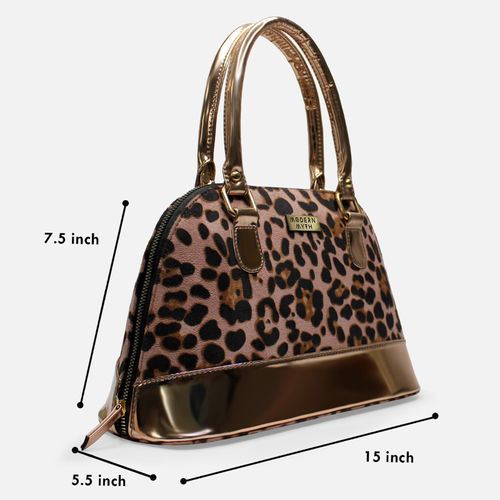 Modern Myth Senora Cheetah Print & Rosegold Faux Leather Women Handbag: Buy  Modern Myth Senora Cheetah Print & Rosegold Faux Leather Women Handbag  Online at Best Price in India