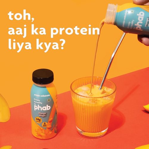 Buy Phab Mango Magic 18g Protein Milkshakes (Pack of 12) Online