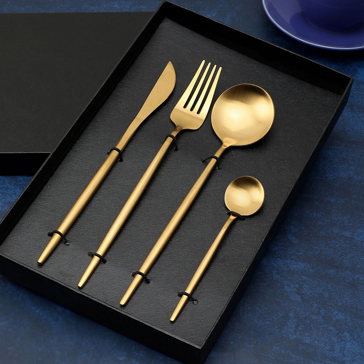 Buy Gold/Brown Cutlery for Home & Kitchen by Bonhomie Online