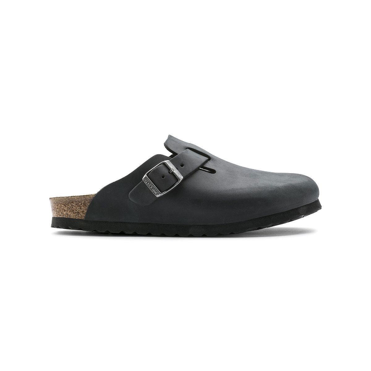 Solid black online birkenstocks