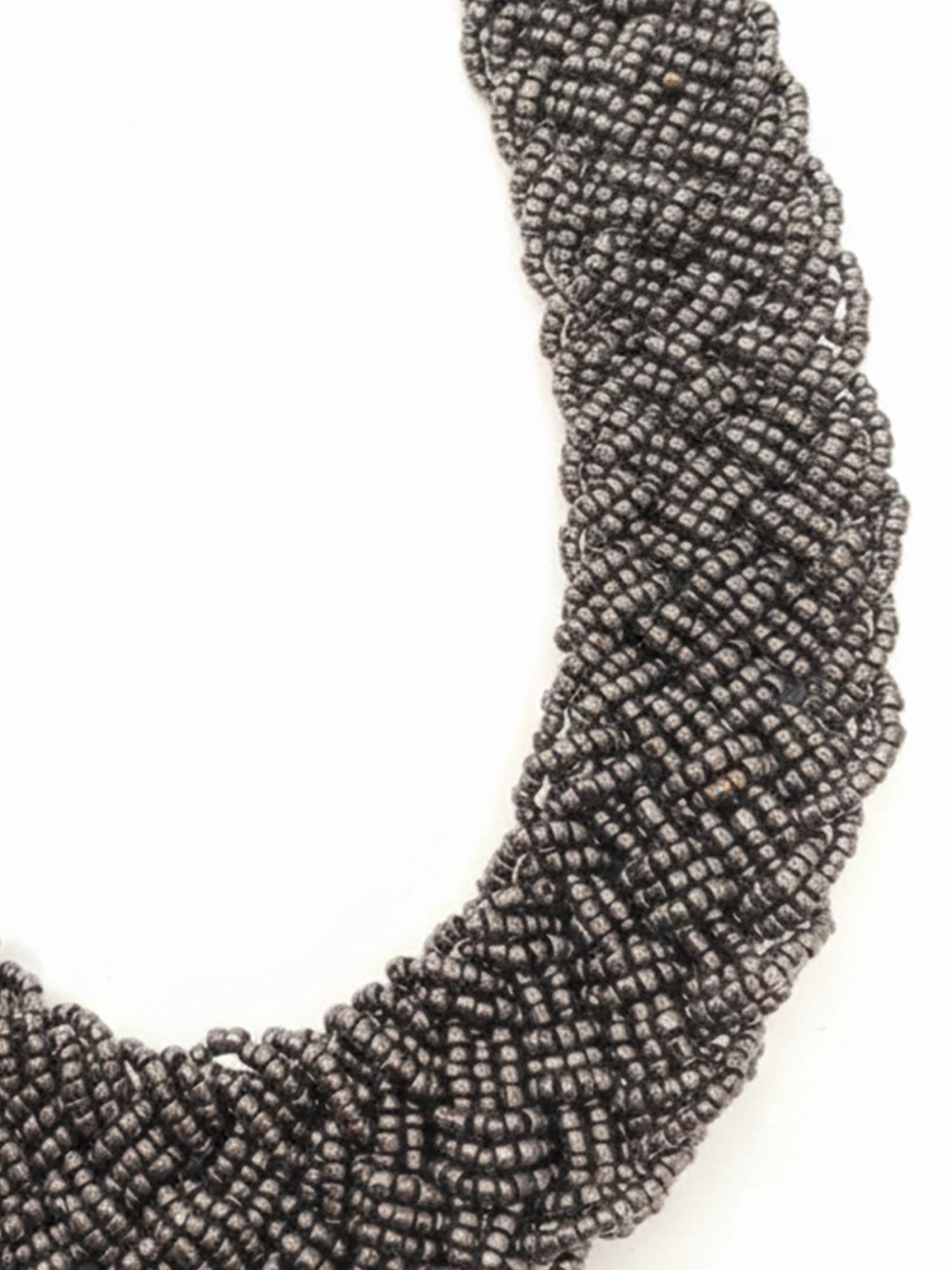 Buy Gahan Women Vintage Braided Beads Grey Coloured Necklace Online
