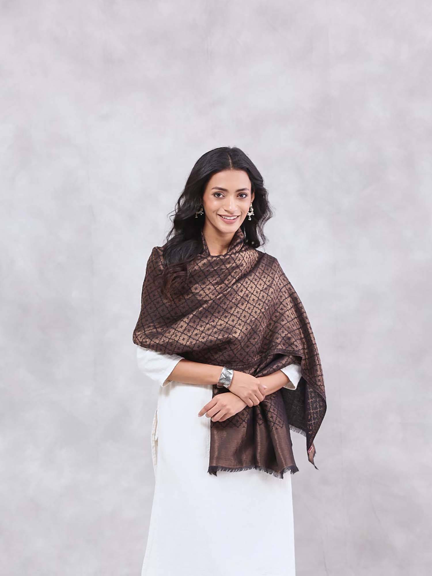 Fabindia Black Wool Stole
