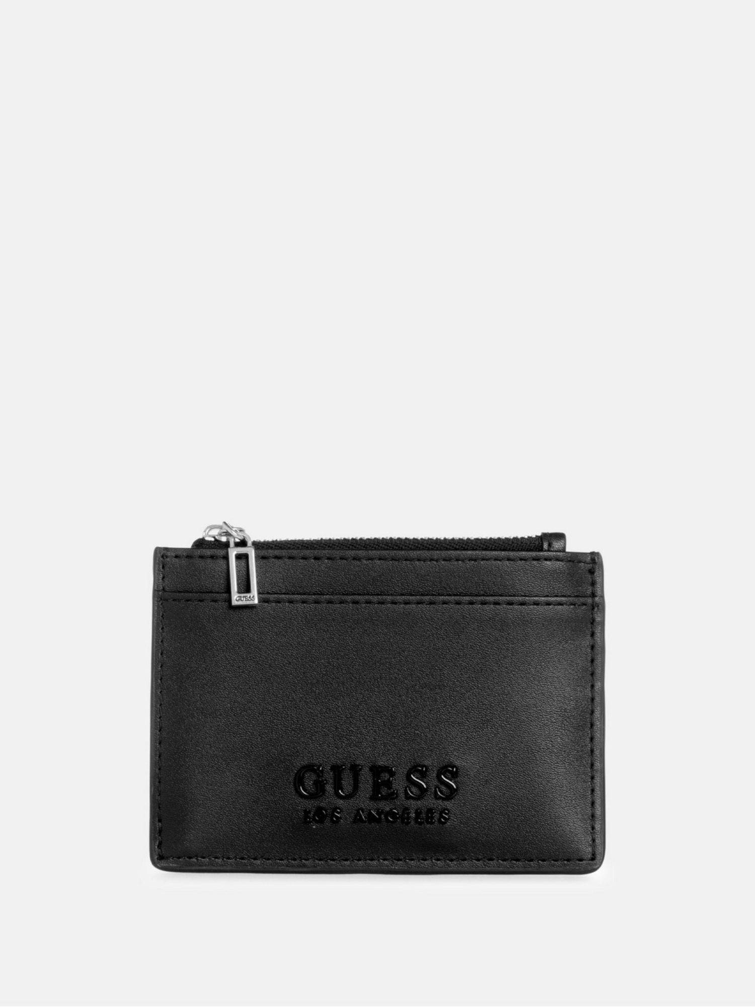 Guess Women Black PU Solid Wallet
