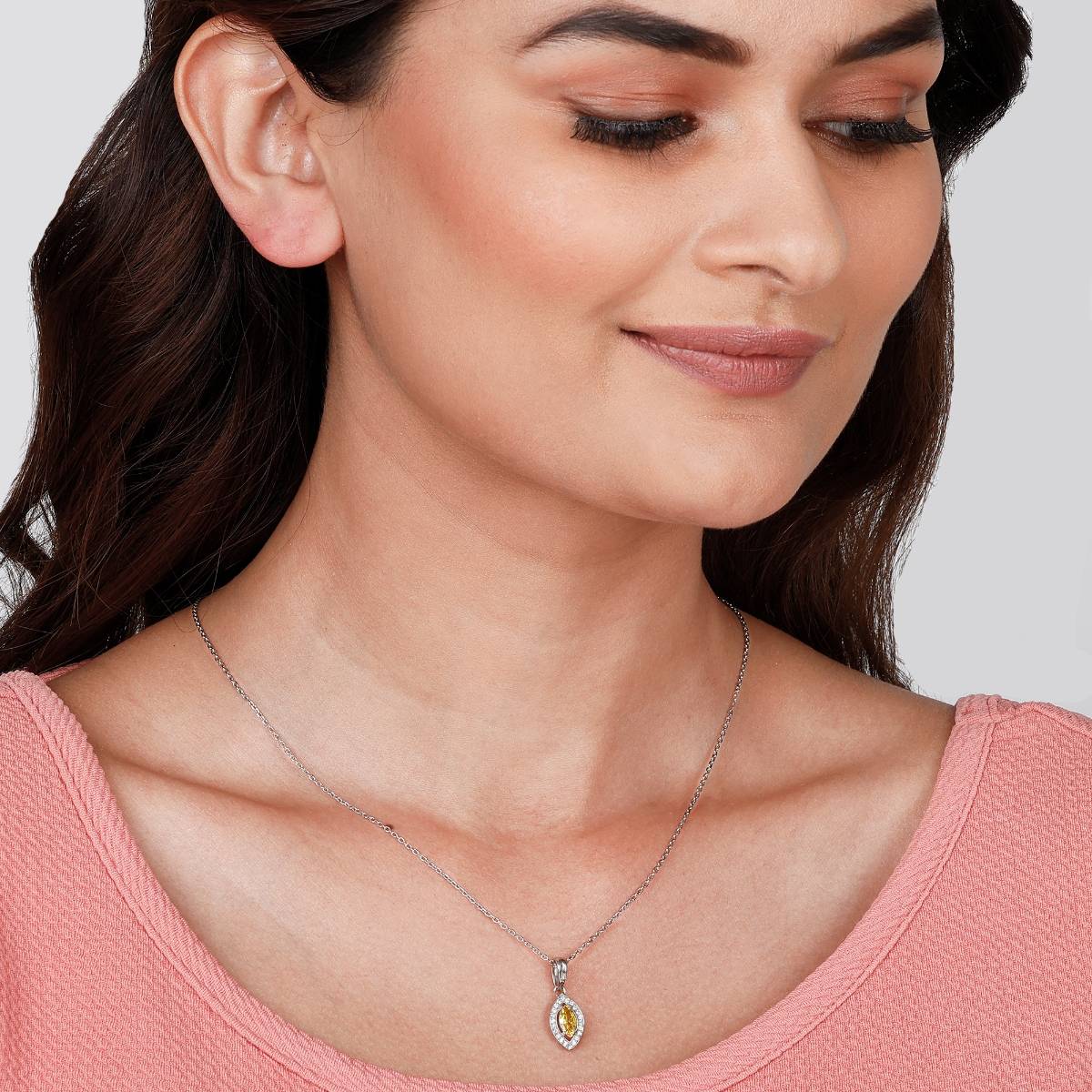 GIVA Sterling Silver It's Fun To Be Around You Pendant with Link Chain Womens and Girls