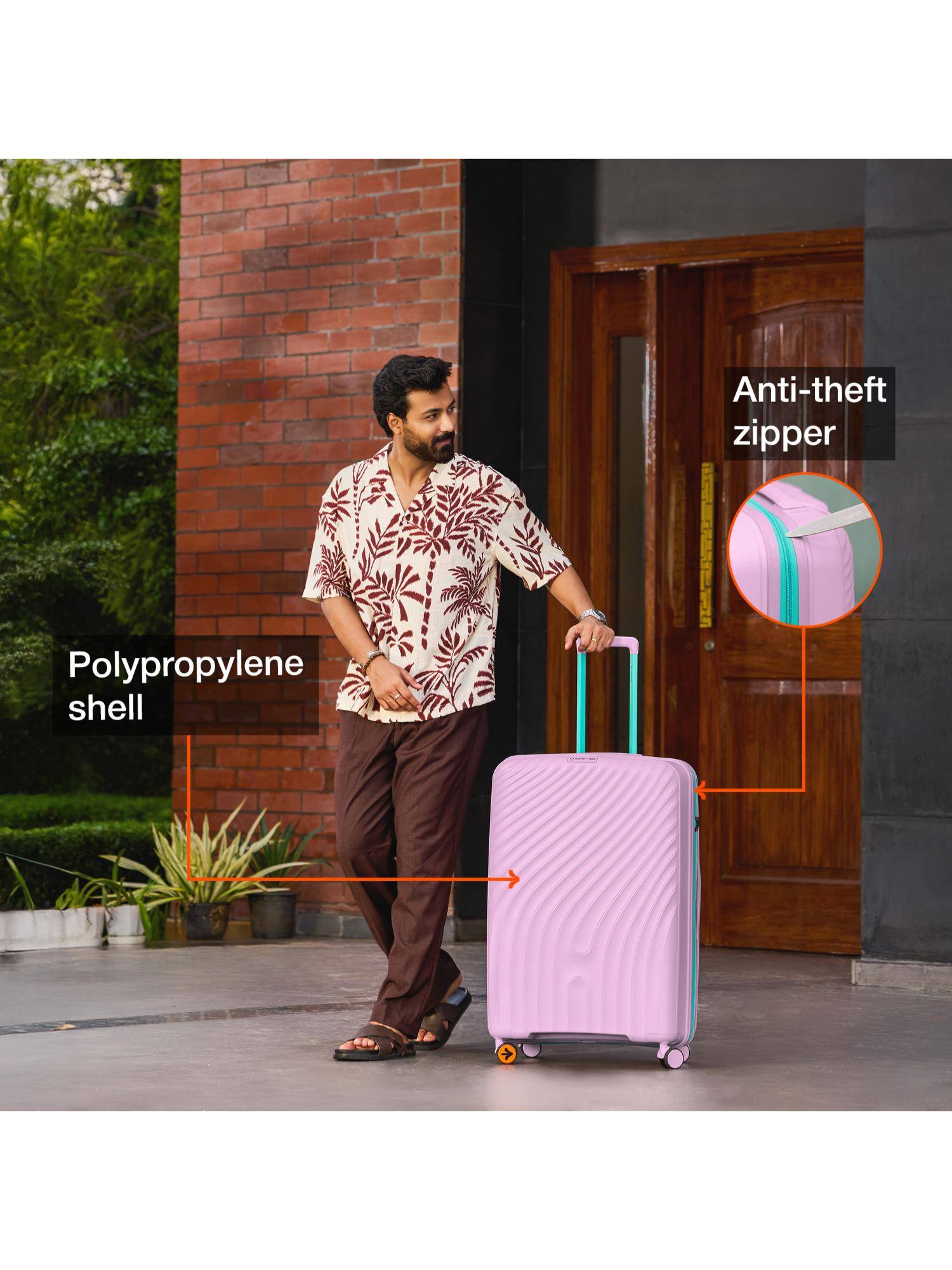 【MARTE】2026 LUCKY BAG Sheer Top Buy Nasher Miles Capri Hard-Sided Polypropylene Purple Trolley