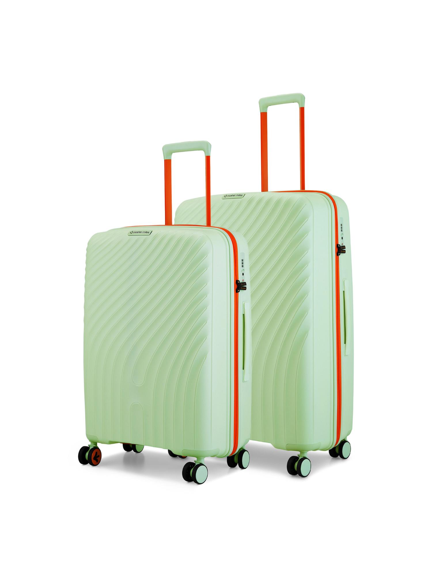 Buy Nasher Miles Capri Hard-Sided Polypropylene Green Trolley Bags