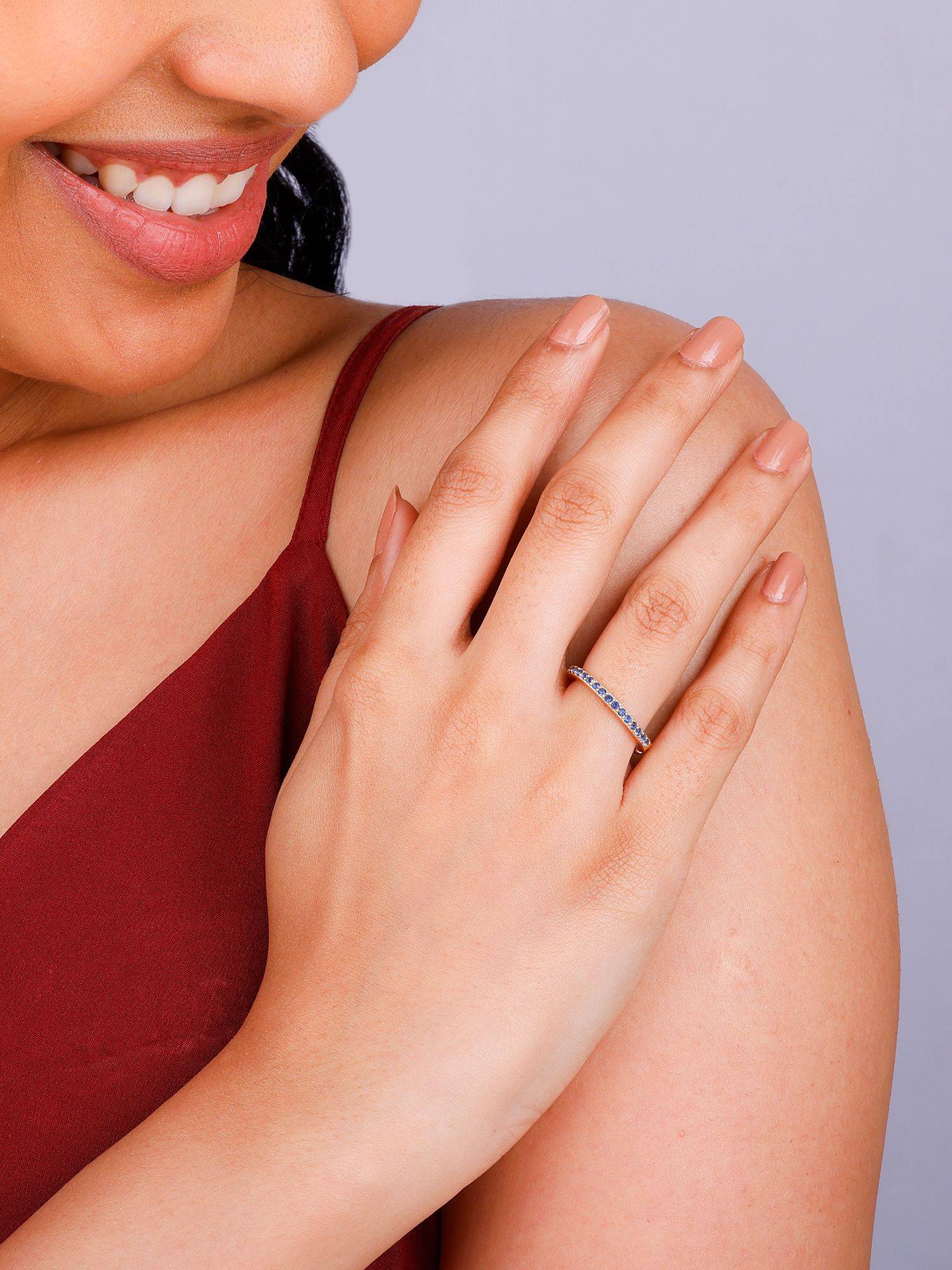 Giva Sterling Silver Golden Sweet Serenity Ring For Women