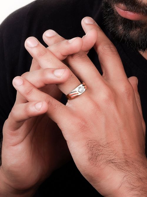 Buy Giva Sterling Silver And Rose Gold Timeless Radiance Ring for